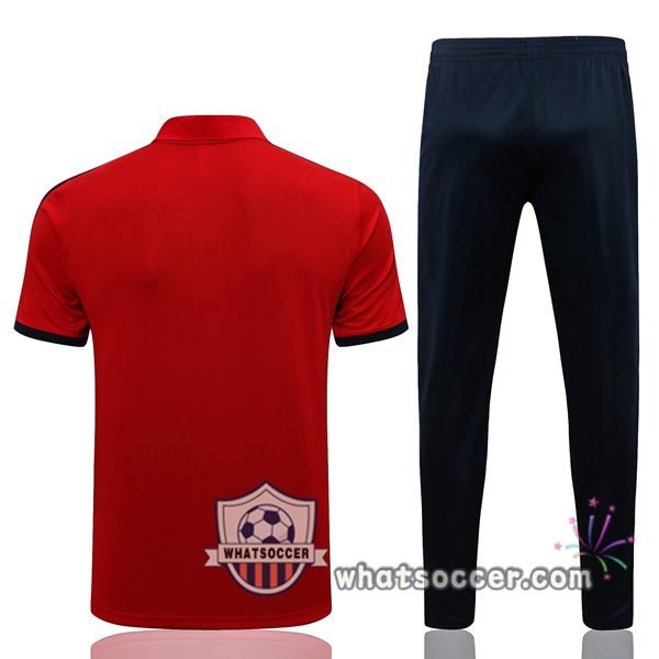 Training Polo Arsenal + Pants Red 2021-2022