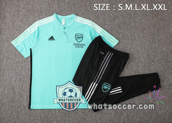Training Polo Arsenal + Pants Green 2021-2022