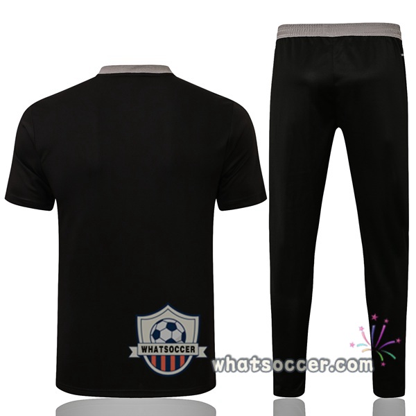 Training Polo Juventus + Pants Black 2021-2022