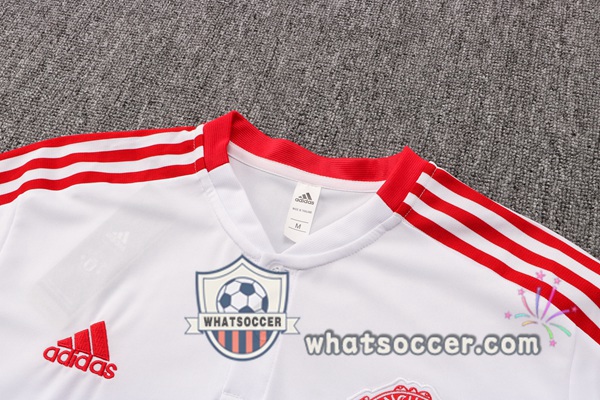 Training Polo Manchester United + Pants White 2021-2022