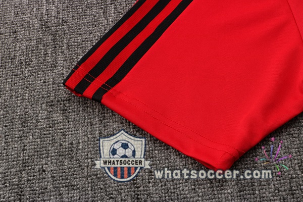 Training Polo Manchester United + Pants Red White 2021-2022