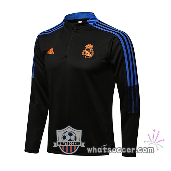 Real Madrid Black Soccer Sweater 2021-2022
