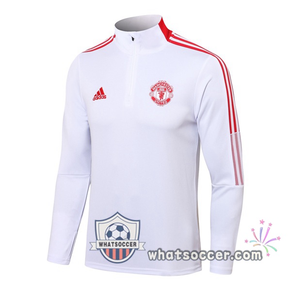 Manchester United White Soccer Sweater 2021-2022