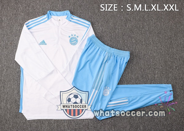 Bayern Munich White Tracksuit 2021-2022