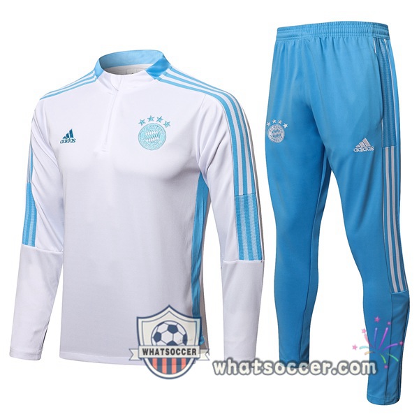 Bayern Munich White Tracksuit 2021-2022