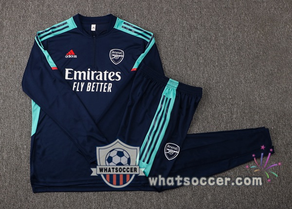 Arsenal Blue Royal Tracksuit 2021-2022