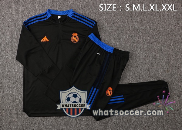 Real Madrid Black Tracksuit 2021-2022