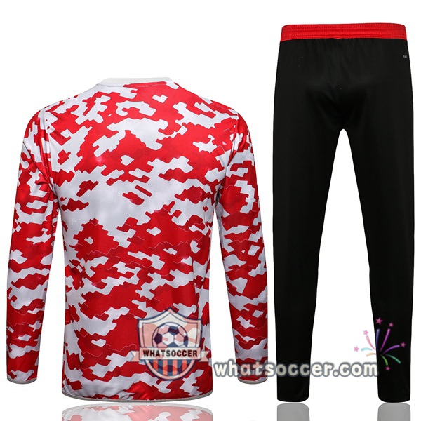 Manchester United Red White Tracksuit 2021-2022