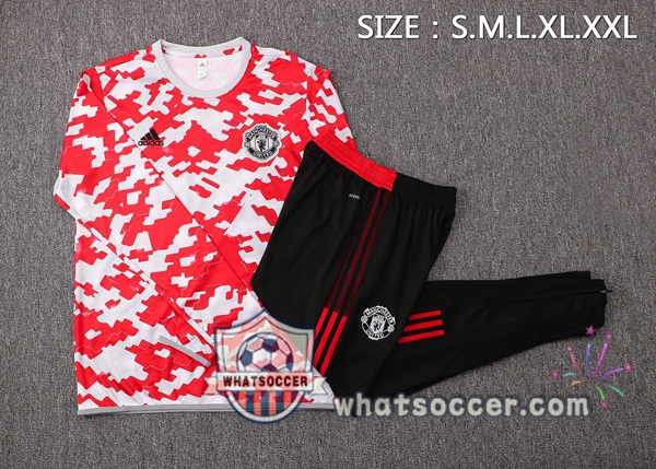 Manchester United Red White Tracksuit 2021-2022
