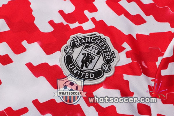 Manchester United Red White Tracksuit 2021-2022