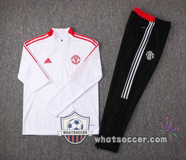 Manchester United White Tracksuit 2021-2022