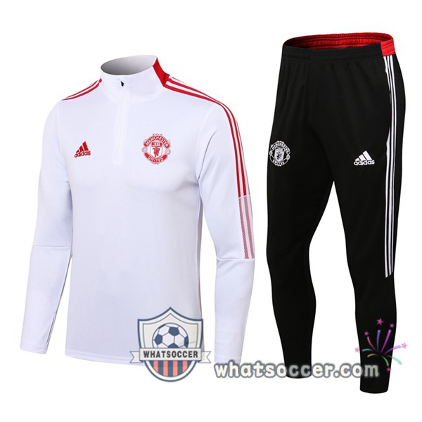 Manchester United White Tracksuit 2021-2022