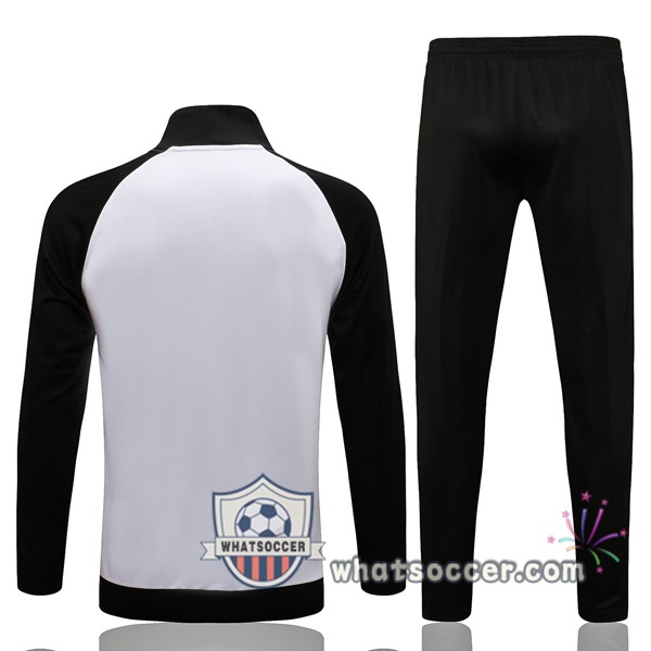 Manchester United White Black Training Jacket 2021-2022
