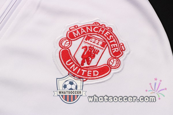Manchester United White Black Training Jacket 2021-2022