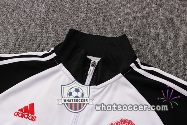 Manchester United White Black Training Jacket 2021-2022
