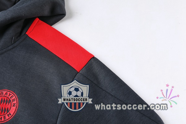 Bayern Munich Gray Hooded Jacket 2021-2022