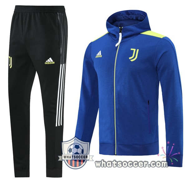 Juventus Blue Hooded Jacket 2021-2022