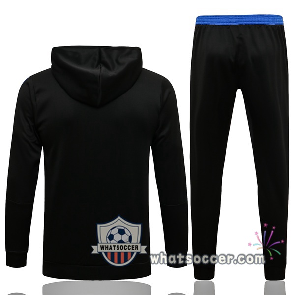 Real Madrid Black Hooded Jacket 2021-2022