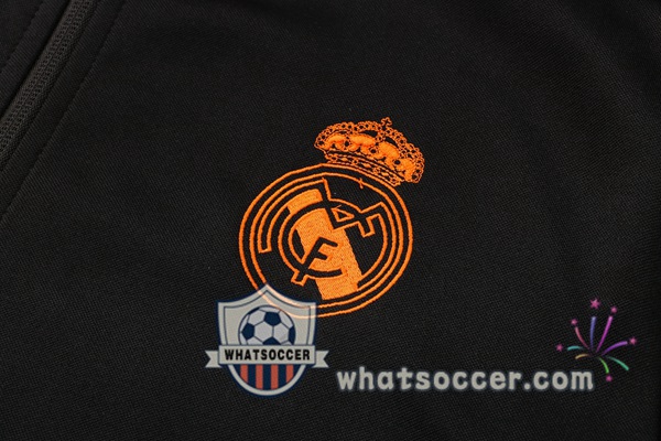 Real Madrid Black Hooded Jacket 2021-2022