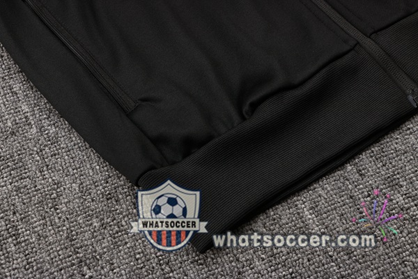 Real Madrid Black Hooded Jacket 2021-2022