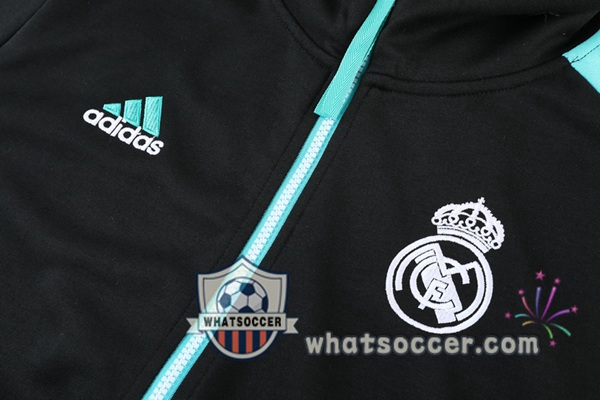 Real Madrid Black Hooded Jacket 2021-2022
