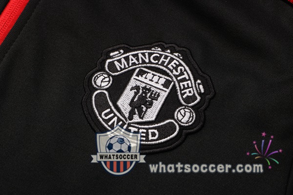 Manchester United Black Hooded Jacket 2021-2022