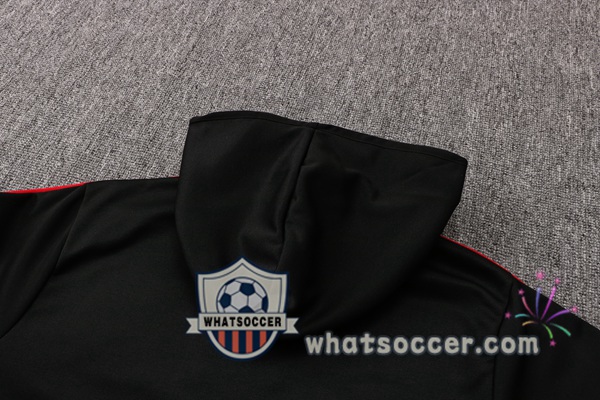 Manchester United Black Hooded Jacket 2021-2022