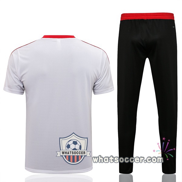 Manchester United Training T-Shirt + Pants White 2021-2022