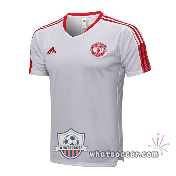 Manchester United White Training T-Shirts 2021-2022
