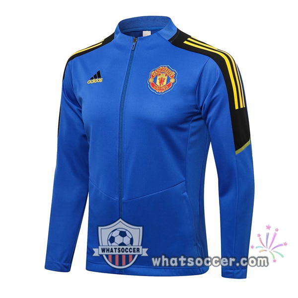 Manchester United Blue Soccer Jacket 2021-2022