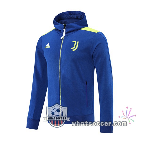Juventus Blue Hooded Jacket 2021-2022
