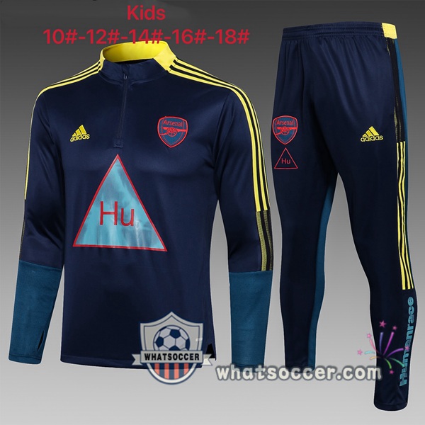 Arsenal Kids Blue Royal Tracksuit 2021-2022