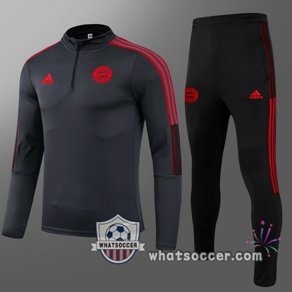 Bayern Munich Kids Gray Tracksuit 2021-2022