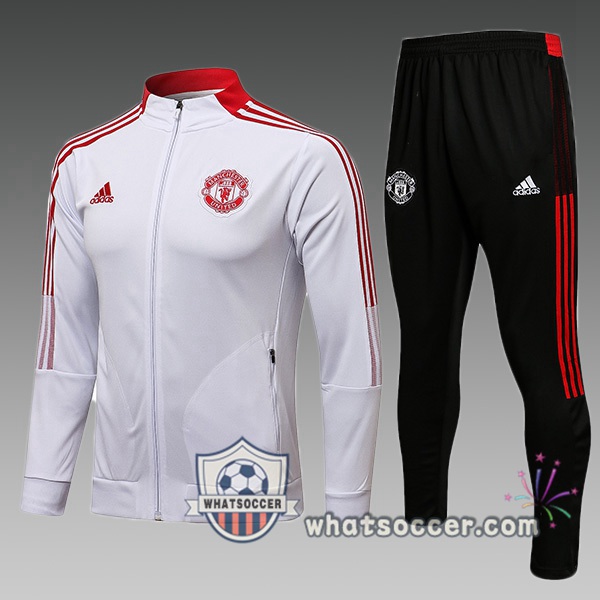 Manchester United Kids White Training Jacket 2021-2022