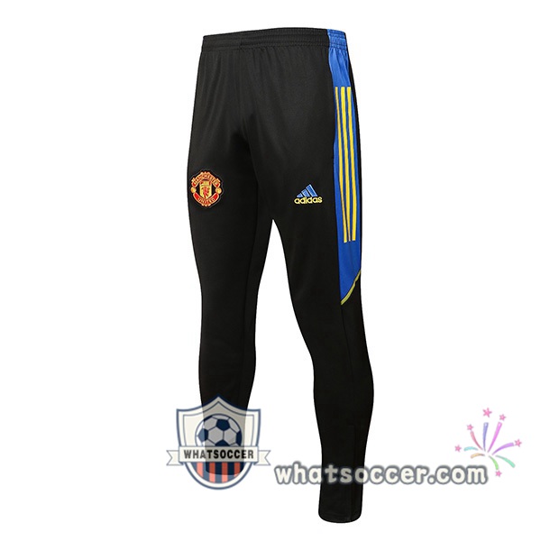 Manchester United Black Blue Soccer Pants 2021-2022