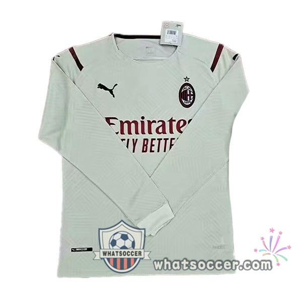 AC Milan Away Long Sleeve Soccer Jerseys 2021-2022