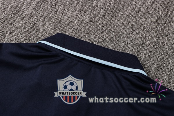 Training Polo Manchester City + Pants Blue Royal 2021-2022