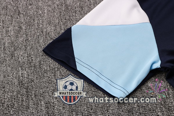 Training Polo Manchester City + Pants Blue Royal 2021-2022