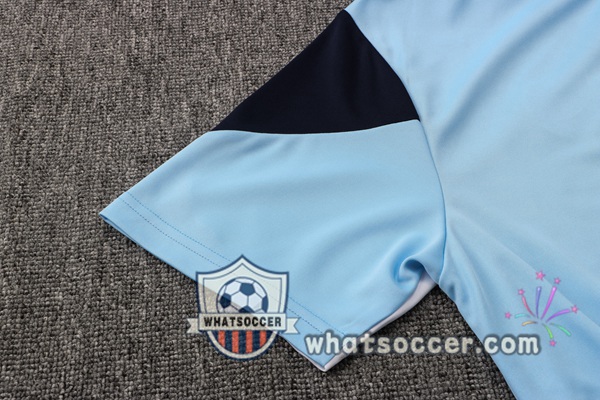Training Polo Manchester City + Pants Blue 2021-2022