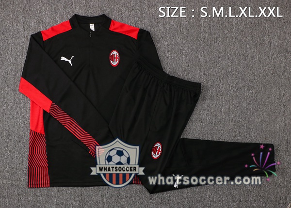 AC Milan Black Tracksuit 2021-2022