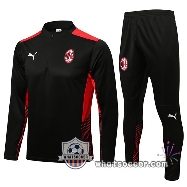AC Milan Black Tracksuit 2021-2022