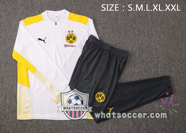 Dortmund BVB White Tracksuit 2021-2022