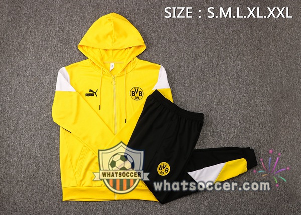 Dortmund BVB Yellow Hooded Jacket 2021-2022