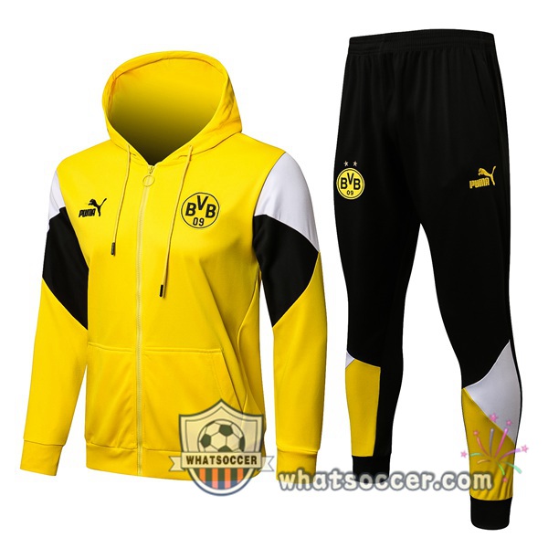 Dortmund BVB Yellow Hooded Jacket 2021-2022