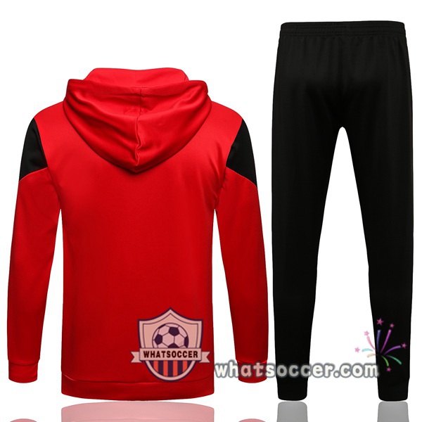 AC Milan Red Hooded Jacket 2021-2022