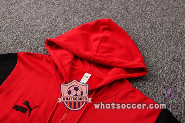 AC Milan Red Hooded Jacket 2021-2022