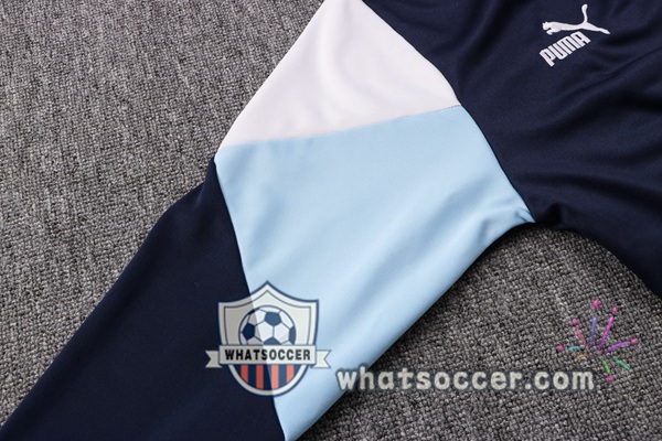 Manchester City Blue Royal Hooded Jacket 2021-2022