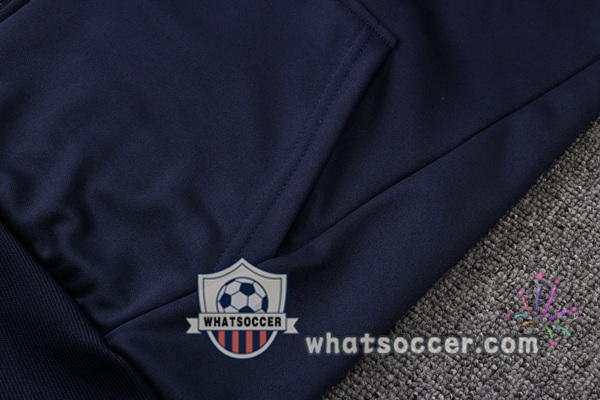 Manchester City Blue Royal Hooded Jacket 2021-2022