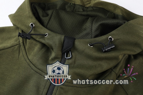 Manchester City Green Black Hooded Jacket 2021-2022