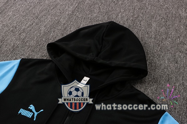 Marseille OM Black Hooded Jacket 2021-2022